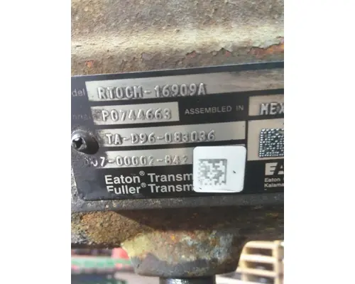 Transmission Assembly FULLER RTOCM16909A LKQ Heavy Duty Core