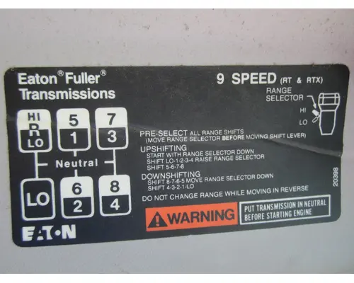 Transmission Assembly FULLER RTX13609B Michigan Truck Parts