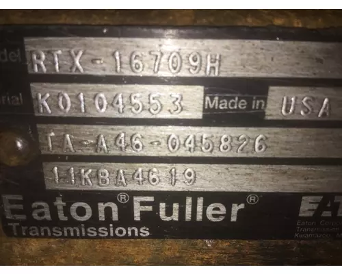 Transmission Assembly FULLER RTX16709H LKQ Heavy Truck - Goodys