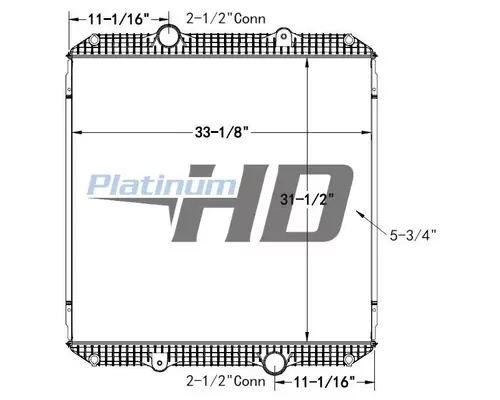 GILLIG CITY TRANSIT BUS RADIATOR ASSEMBLY