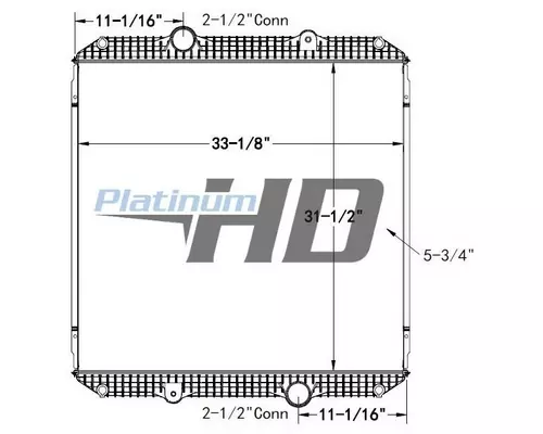 GILLIG CITY TRANSIT BUS RADIATOR ASSEMBLY