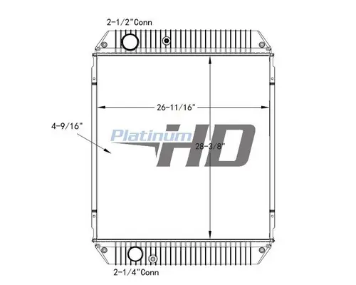 GILLIG TRANSIT COACH SCHOOL BUS RADIATOR ASSEMBLY
