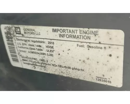 GM/Chev (HD) 4.8 Engine Assembly