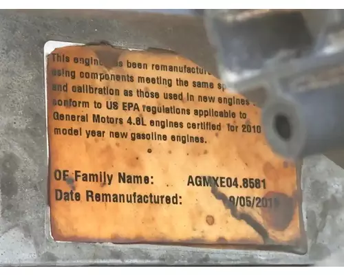 GM/Chev (HD) 4.8 Engine Assembly