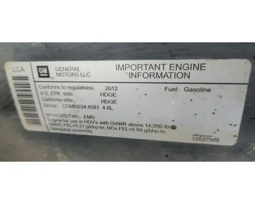 GM/Chev (HD) 4.8 Engine Assembly