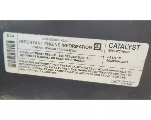 GM/Chev (HD) 4.8 Engine Assembly