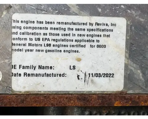 GM/Chev (HD) 6.0L Engine Assembly