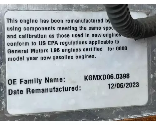 GM/Chev (HD) 6.0L Engine Assembly