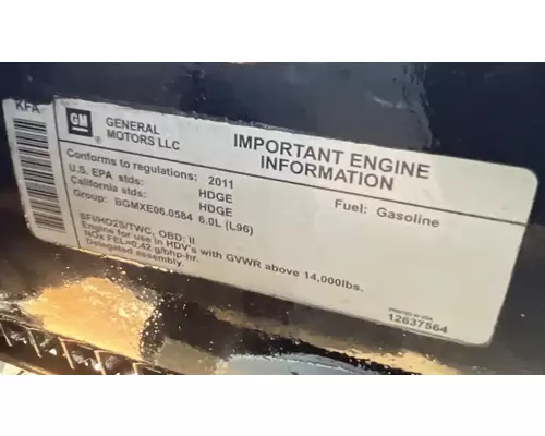GM/Chev (HD) 6.0L Engine Assembly