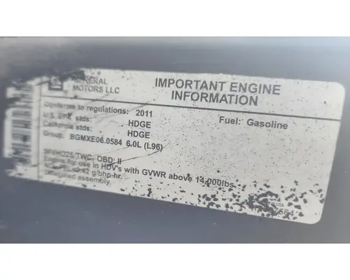 GM/Chev (HD) 6.0L Engine Assembly