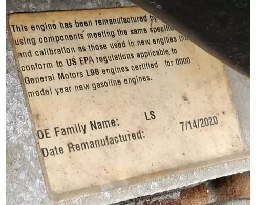 GM/Chev (HD) 6.0L Engine Assembly
