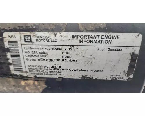 GM/Chev (HD) 6.0L Engine Assembly