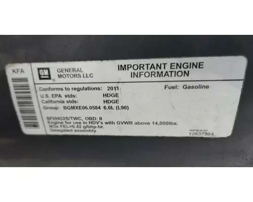 GM/Chev (HD) 6.0L Engine Assembly