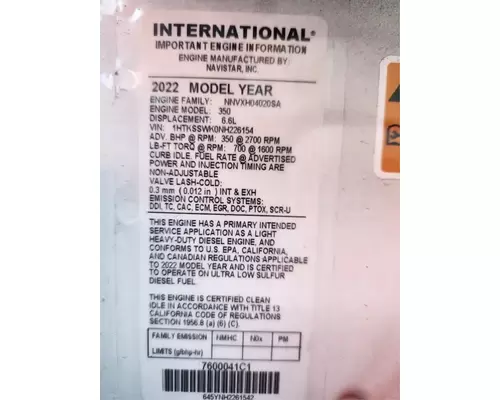 GM/Chev (HD) 6.6L DURAMAX Engine Assembly