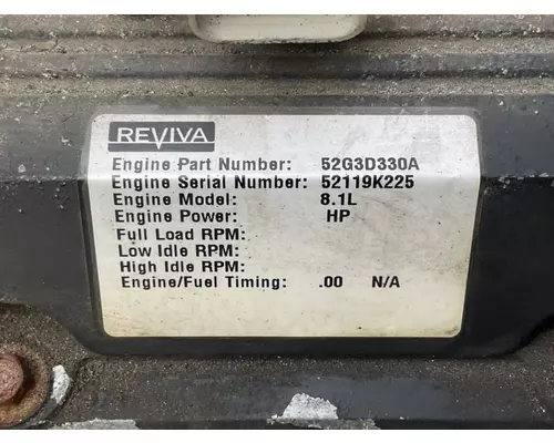 GM/Chev (HD) 8.1L GAS Engine Assembly