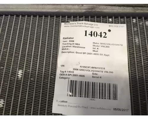 GMC/VOLVO/WHITE VNL200 Radiator