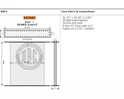 GMC/VOLVO/WHITE WIA Radiator