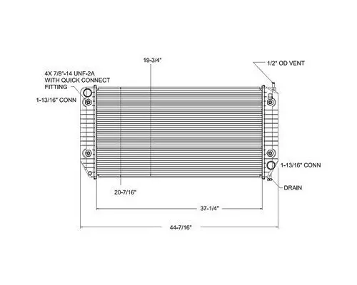 GMC C4500 RADIATOR ASSEMBLY