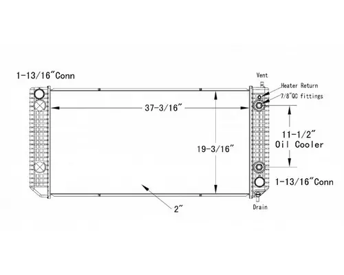 GMC C4500 RADIATOR ASSEMBLY