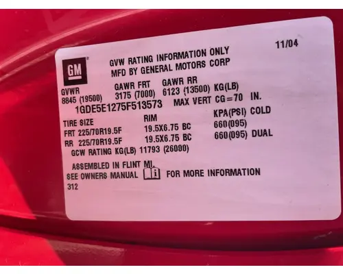 GMC C5500 Vehicle For Sale