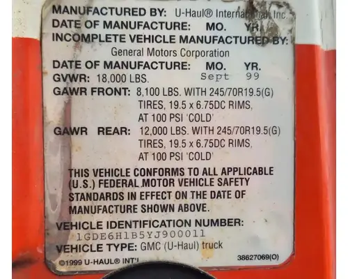 GMC C6500 Axle Assy, Fr (4WD)