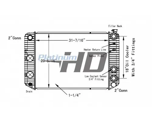 GMC C6500 RADIATOR ASSEMBLY
