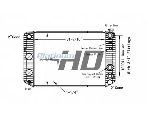 GMC C6500 RADIATOR ASSEMBLY