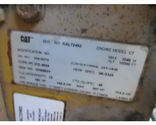 GMC C7500 Engine Wiring Harness