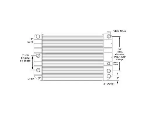 GMC C7500 RADIATOR ASSEMBLY