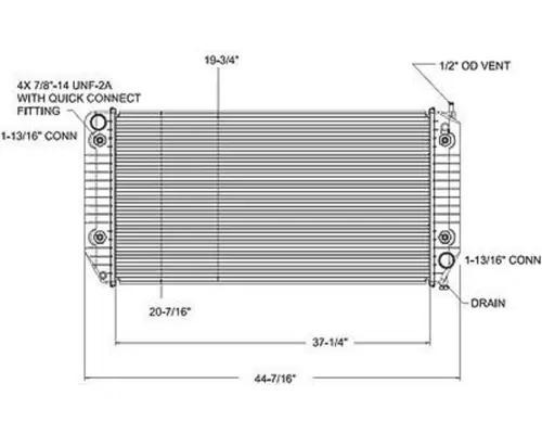 GMC C8500 RADIATOR ASSEMBLY