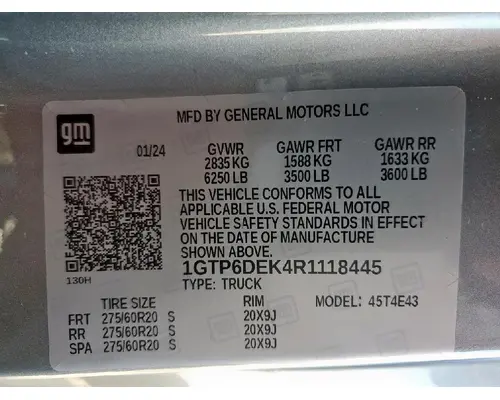 GMC CANYON Complete Vehicle