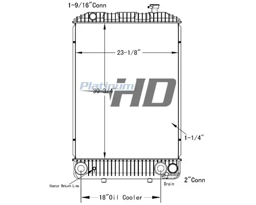 GMC P3500 RADIATOR ASSEMBLY