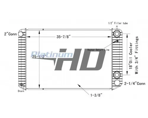 GMC TOPKICK C6000 RADIATOR ASSEMBLY