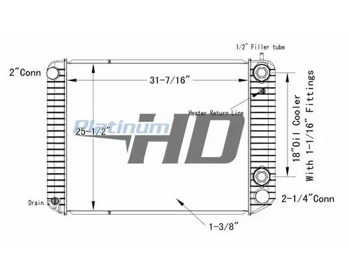 GMC TOPKICK C6000 RADIATOR ASSEMBLY