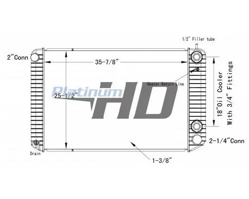 GMC TOPKICK C6000 RADIATOR ASSEMBLY