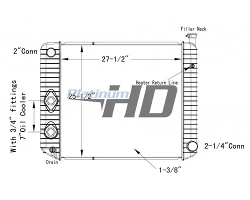 GMC TOPKICK C6000 RADIATOR ASSEMBLY