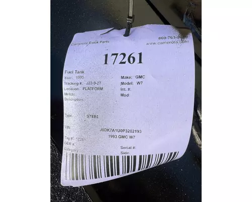 GMC W7 Fuel Tank