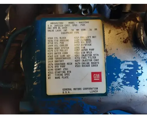 GM 8.2T Engine Assembly
