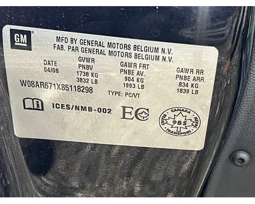 GM G23705 Complete Vehicle