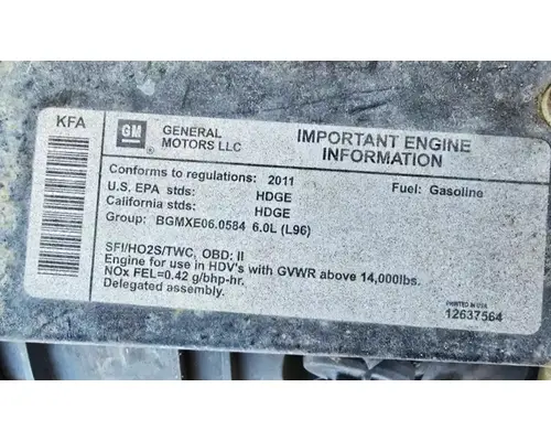 GM V8-6.0L-Gasoline Engine Assembly