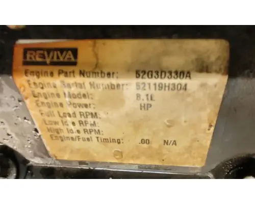 GM V8-8.1L-MFI-Vortec-Gasoline Engine Assembly