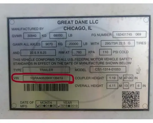 GREAT DANE CONVERTER DOLLIE Trailer For Sale