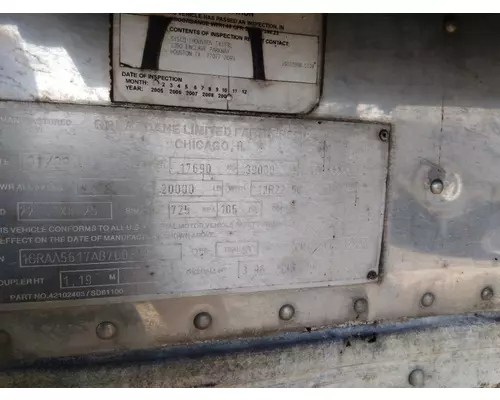 GREAT DANE REFRIGERATED TRAILER WHOLE TRAILER FOR RESALE