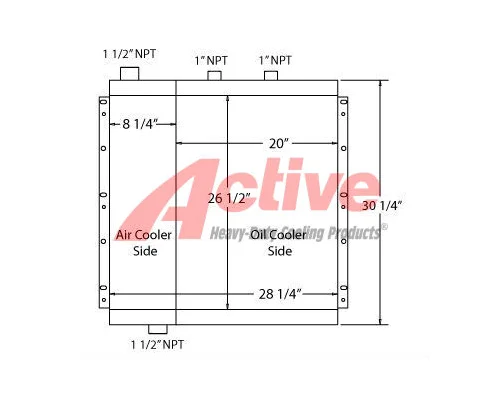 Gardner Denver ECHSJD Cooling Assy. (Rad., Cond., ATAAC) in ...
