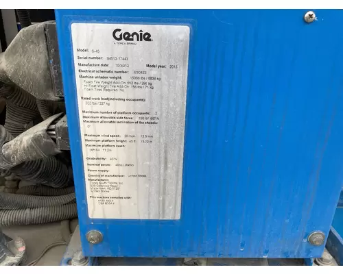 Genie S45 Equipment Units