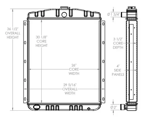 Radiator GILLIG  Active Radiator