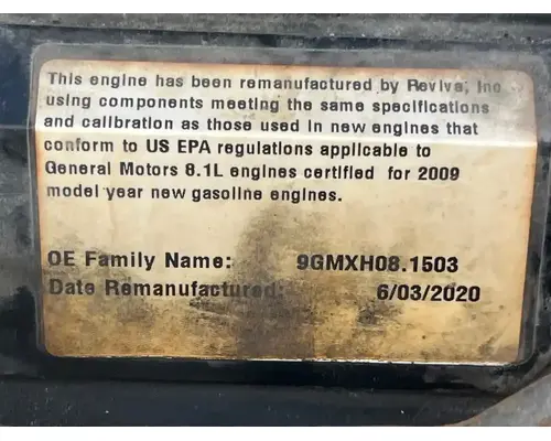 Engine Assembly GM/Chev (HD) 8.1L Complete Recycling Group LLC