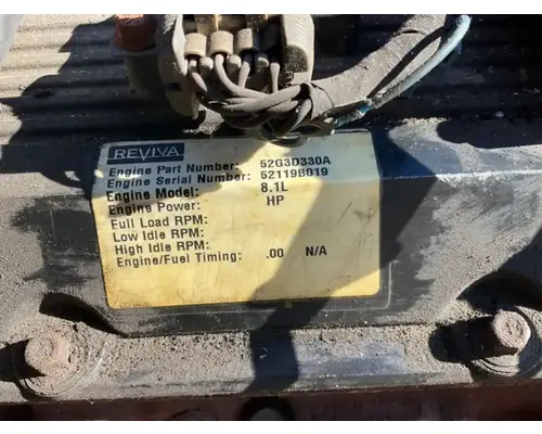 Engine Assembly GM/Chev (HD) V8, 8.1L; MFI; Vortec; Gasoline Complete Recycling Group LLC