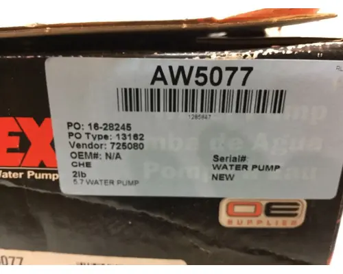 Water Pump GM 5.7L V8 GAS Marshfield Transportation Products