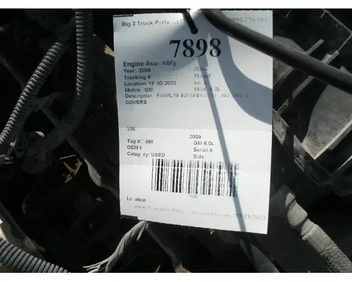 Engine Assembly GM 6.0L Big 3 Truck Parts, LLC
